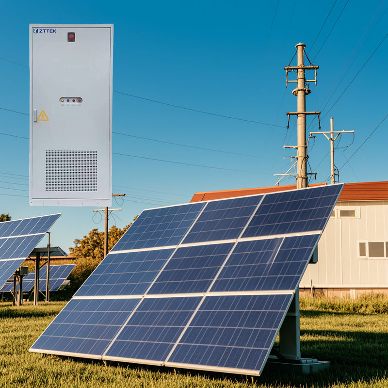 Solar-Powered Microgrid With LFP Battery Storage For Rural Areas 30KW 40KWH